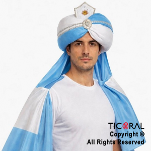 TURBANTE CON BANDERA DE ARGENTINA PREMIUM